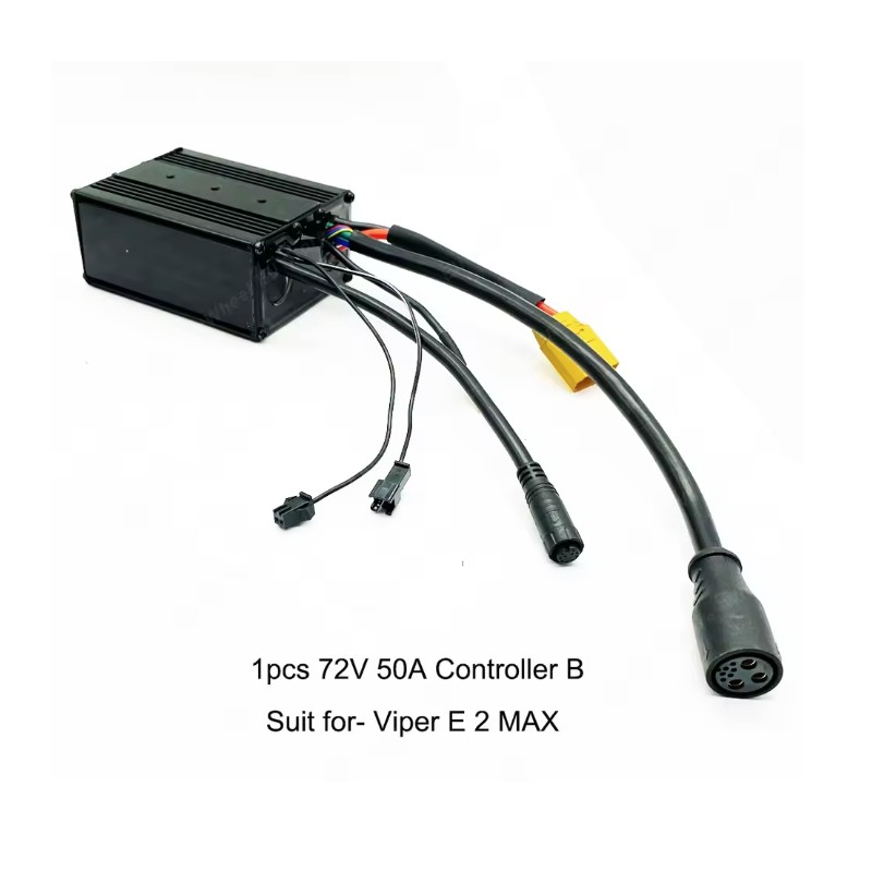 Kontrollery A i B dlya Viper E 2 / E 3 Max 72V 50A dlya migayushchikh ogney i komplekta klyuchey NFC VIper - 1  