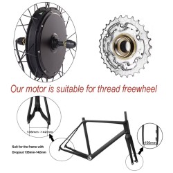 Kit de conversão para bicicleta elétrica controlador 48v 1000w motor 26, 27,5 e 29" KROXNE - 2  