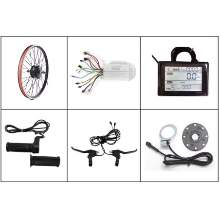 Kit de conversie biciclete electrice cu motor spate 36v 250w pentru 20, 26, 27.5, 28, 29", 700cc KROXNE - 2  