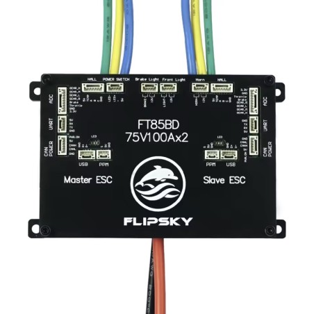 Flipsky FT85bd ESC-controller med aluminiumskasse til elektrisk skateboard, cykel, scooter eller motorcykel KROXNE - 1  
