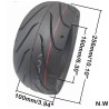 Bezkamerna guma bez vŭtreshna guma za Kaabo Wolf Warrior Nami Burn-e Dualtron Thunder 2/Ultra 100/55-6.5  - 10  