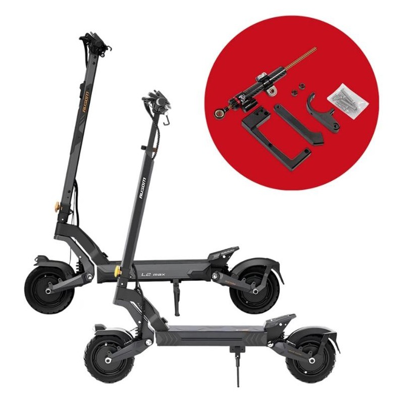 Kormánycsillapító Ausom DT2 Pro, L2, L2 Max, Kugoo F3 Plus & hasonló elektromos rollerekhez, stabil & biztonságos  - 1  