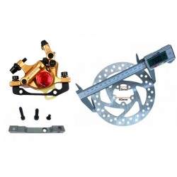 Zlatá xTech kompletná brzdová sada pre Xiaomi M365, 1S, Essential, Pro2 alebo M365 Pro. ZOOM xTech - 1 Zlatá xTech kompletná brz