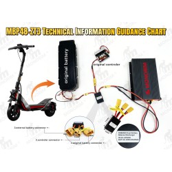 Batteria esterna Segway ZT3 Pro 48V 13.5Ah MBp48-ZT3 | Autonomia estesa  - 1  