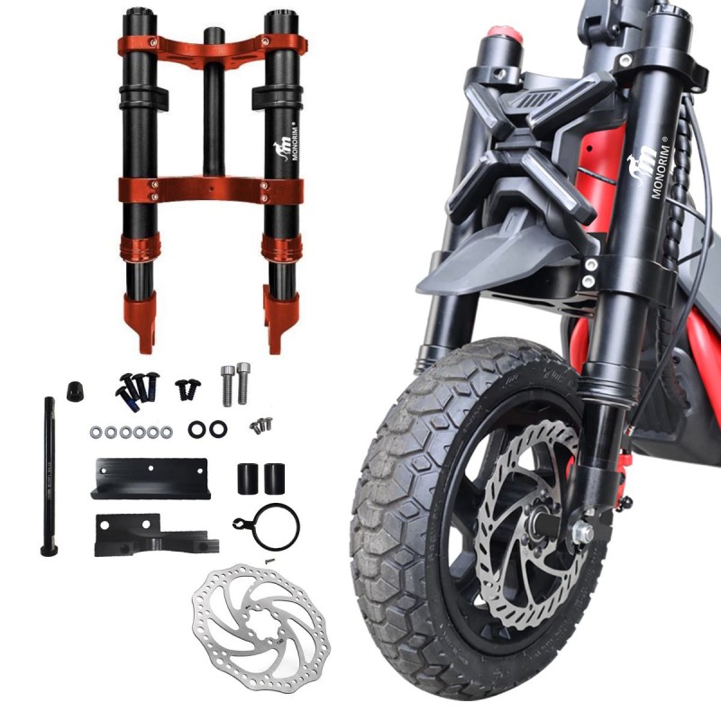 Predne odpruzenie Monorim MZ3 2.0 s brzdovym kotucom 160mm pre Segway ZT3 kolobezku  - 11  