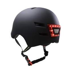 Casco con luce anteriore e posteriore - batteria ricaricabile.  - 2