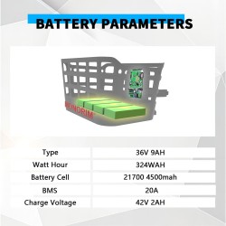 Kit Monorim BPK350 motor 380w - bateria incluída para bicicleta elétrica  - 4 Kit de potência para bicicleta elétrica Monorim BP