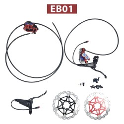 Complete Monorim EB01 4-piston hydraulic brake kit - levers, calipers, cable and brake disc Monorim - 9 Complete Monorim EB01 4-