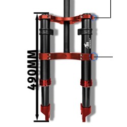 Monorim MD0 Air Hydraulic front suspension 490mm x 165mm  - 5 
Fitment: designed for compatible Monorim MD0 front fork setups; c