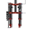 Priekinė pakaba Monorim MD0 Air Hydraulic 490mm x 165mm  - 5 
Suderinamumas: tinka suderinamiems Monorim MD0 priekines sakutes m