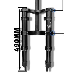 Monorim MD0 Dual Air Version 490mm x 165mm etujousitus  - 3 
Sopivuus: tarkoitettu kokoonpanoihin, joissa tarvitaan mitta 490mm 
