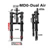 Suspensión delantera Monorim MD0 Dual Air Version 490mm x 165mm  - 10 
Compatibilidad: diseñada para montajes que requieren medi