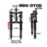 Monorim MD0-DYUD frontfjaring for DYU eBike - hydraulikk og luft justerbar  - 5 
Kompatibilitet: Monorim MD0-DYUD frontfjaring f