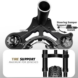 Perednia pidviska Monorim MD0-FiidoQ  - 7 
Sumnisnist: perednia pidviska Monorim MD0-FiidoQ dlia Fiido Q (Q1/Q1S) ta sumisnykh m