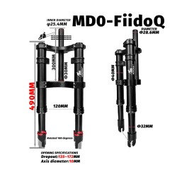 Monorim MD0-FiidoQ foraffjedring  - 8 
Kompatibilitet: Monorim MD0-FiidoQ foraffjedring til Fiido Q (Q1/Q1S) og kompatible mini 