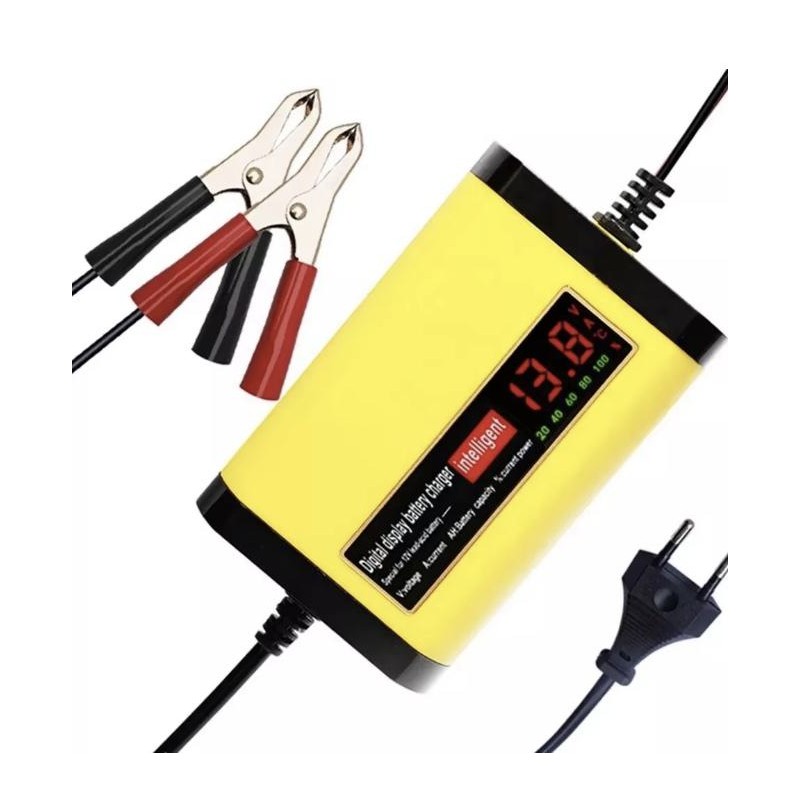 12V 2A nabíječka pro olověné akumulátory 7Ah 12Ah 14Ah 20Ah  - 2 Hlavni vlastnosti

Digitalni LCD displej zobrazujici napeti (V)