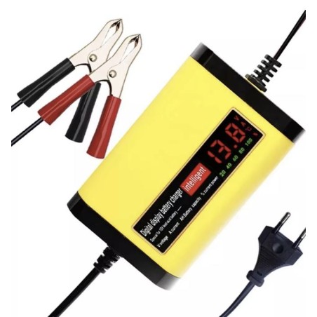 12V 2A akkulaturi lyijyhappoakuille 7Ah 12Ah 14Ah 20Ah  - 2 Keskeiset ominaisuudet

Digitaalinen LCD-näyttö, joka näyttää reaali