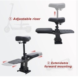 Monorim SCMAX-G2 sæde til Segway Max G2 og G65  - 6  