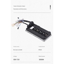 Controlador de vehiculo electrico de onda sinusoidal 60V-72V 3000W 80A Monorim MC80A  - 7 Controlador de vehículo eléctrico de o