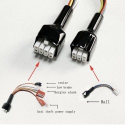 Sinusni brushless kontroler motora set 48V 84V 50A 3000W s gasom i zaslonom  - 16 Popis proizvoda

Kontroler 50A + 1 ručica gasa