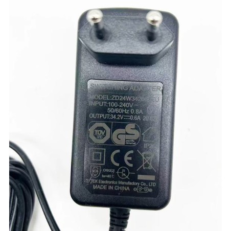 Ladowarka do odkurzacza 34,2V 0,6A (ZD24W342060EU)  - 1 Zgodnosc 34,2V 0,6A: do odkurzaczy wymagajacych tych parametrow.Stabilne