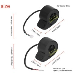 Gashebel-Trigger fuer E-Scooter Gotrax GXL V2/Apex/Apex Pro/Apex XL/XR Elite oder aehnlich  - 9 Passgenau fuer Gotrax ModelleSan