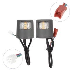 LED turn signal lights for Xiaomi Scooter 5/5 Pro/5 Plus/5 Max or similar - safety indicator kit  - 1 
Clear compatibility: made