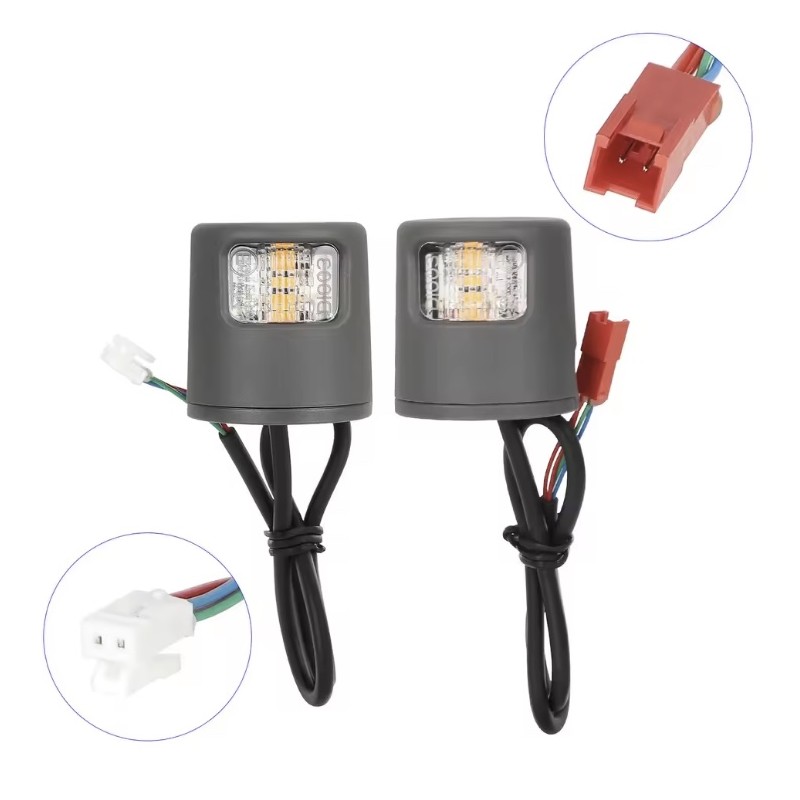 Kierunkowskazy LED do hulajnogi Xiaomi 5/5 Pro/5 Plus/5 Max lub podobnej - zestaw sygnalizacji i bezpieczenstwa  - 1 
Jasna komp