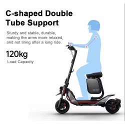 Siedzenie z kufrem 10L do Segway E3, E3 Pro, F3, ZT3 Pro i podobnych  - 2 
Kompatybilnosc: siedzenie z kufrem 10L do Segway E3, 