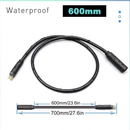Kabel motora dlya elektrovelosipeda i udlinitel s 9-pin konektorom  - 1 Kabel motora i/ili udlinitel dlya elektrovelosipeda s 9-