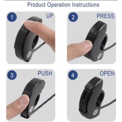 Porta de carga USB e USB-C para guiador de trotinete eletrica - XT30, XT60 e XT90  - 3 Compativel com guiadores de trotinetes el