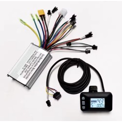 Controlador de motor sin escobillas para bicicleta eléctrica de 24V 36V 48V, 350W-500W 25A con pantalla LCD UART  - 2  