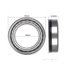 Rolamento de pressão inferior tipo C para Kukirin G4 ou similar - peça  - 6 Compatível com Kukirin G4 e modelos similares com ro