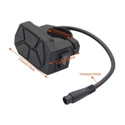 Panel s butoni 7 v 1 za start, svetlini, migachi i rezhimi za iScooter iX3, iX4, iX7 Pro, Smartgyro, Urban Glide ili podoben  - 