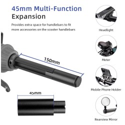 Estensori in alluminio per manubrio Ninebot Max G30 series o simile  - 5 
Adatti a Ninebot Max G30 series o configurazioni simil