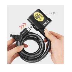 Kłódki z alarmem o wysokiej czułości - moc hałasu większa niż 100 decybeli. Klucz, pilot lub aplikacja mobilna Wan - 3 
Chroń do