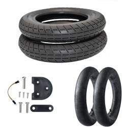 10 tuuman Emove-merkkiset pyöräsarjat Xiaomi PRO -mustalle - punainen - valkoinen  - 2  