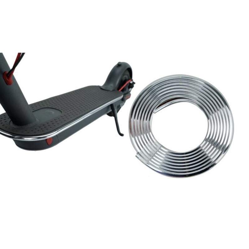 Dekorativní protiskluzová ochranná lišta pro elektrický skútr.  - 6 Chraňte podvozek a základnu svého elektrického skútru instal