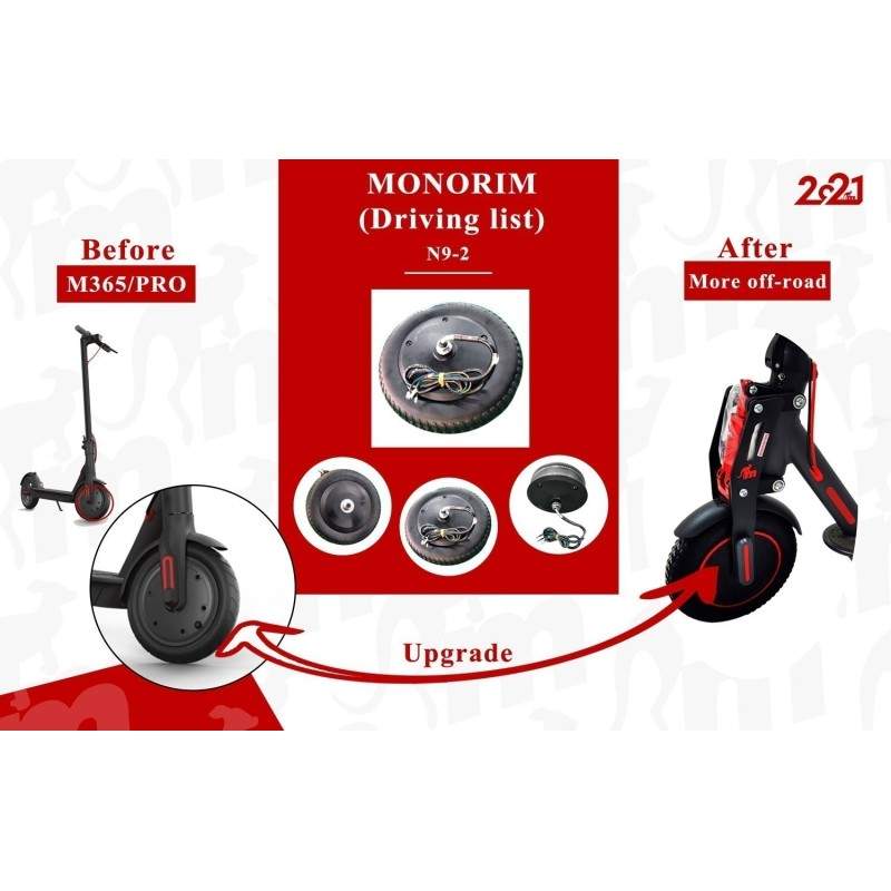 Двигун із високим крутним моментом 48v 500w IP67 для Xiaomi M365, 1s, Pro2 та M365 PRO. Monorim - 1 Двигун із високим крутним мо