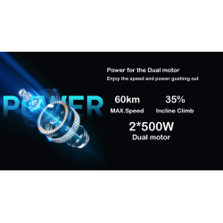 AWD 1000w-os kettős motoros készlet (két 500W-os motor) - akkumulátorral és elektronikával Monorim - 1 Kétszeres sebességgel két