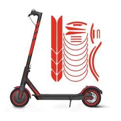 Adesivos reflexivos para os chassis Xiaomi M365, 1S, Pro2, M365 Pro e Essential Xiaomi - 22 Adesivos reflexivos para os chassis 