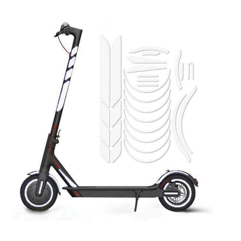 Reflective stickers for the Xiaomi M365, 1S, Pro2, M365 Pro and Essential chassis - Xiaomi - 23 Reflective stickers for the Xiao