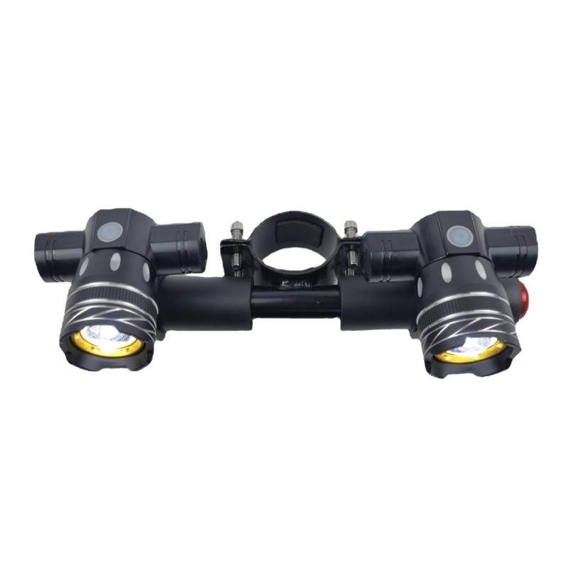 Diplí bára fotós LED gia ilektrikó skoúter Xiaomi me bataría 1200 mAh  - 2 Diplí bára fotós LED gia ilektrikó skoúter Xiaomi me 