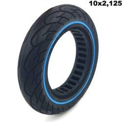 Drox 10 x 2,125 Pulged Solid Tire (Very Light Sound Wheel)  - 4 
Install 10 Pulged solid tires - don't click anymore.
If you pre