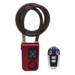 Visiace zámky s vysokou citlivosťou alarmu -hlučnosť vyššia ako 100 decibelov. Kľúč, diaľkové ovládanie alebo mobilná aplikácia 