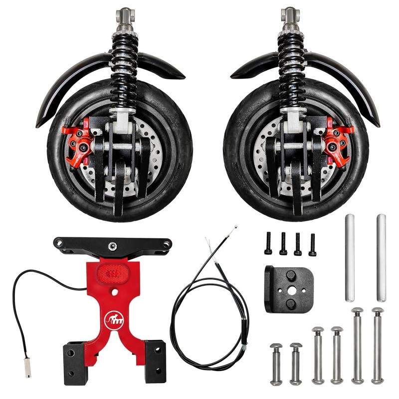 Kit amortisér Monorim X3 me dýo píso trochoús gia ilektriká skoúter Xiaomi óla ta montéla í parómoia skoúter Monorim - 1 Kit amo