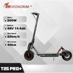 Vysokovýkonný elektrický skúter Monorim T2SPRO + 48v - motor 500 W - batéria 14,4 Ah Monorim - 1 Vysokovýkonný elektrický skúter
