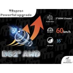 Monorim T2SPRO + 48v krachtige elektrische scooter - 500w motor - 14.4ah batterij Monorim - 4 Monorim T2SPRO + hoogwaardige elek