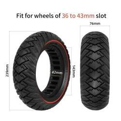 10x2,5 plná / plná pneumatika -- 255x80 pre Ninebot Max alebo podobné Xiaomi - 13 Pevný plášť Clincher je univerzálny pre predné