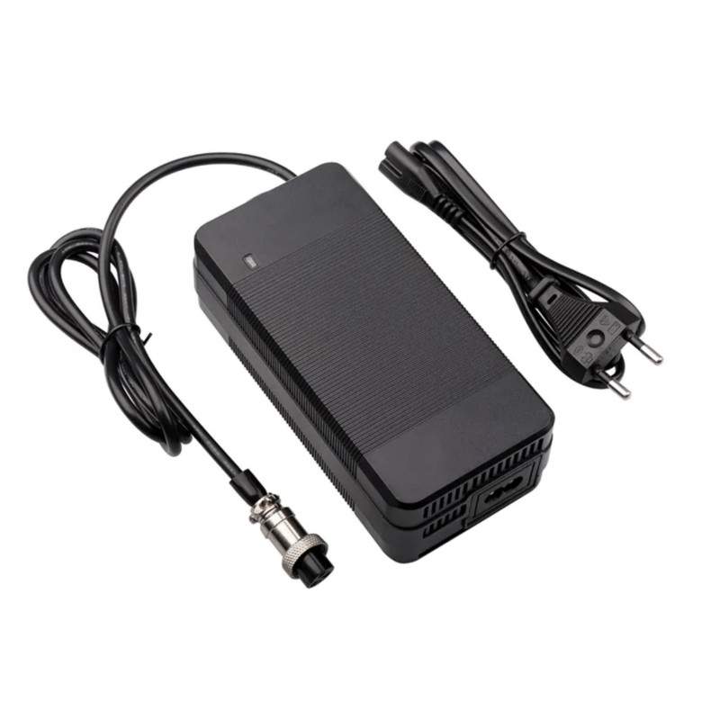 Paspirtuko ar elektrinio dviračio įkroviklis 54.6v 2A - 48v - GX16 jungtis  - 1 Paspirtuko ar elektrinio dviračio įkroviklis 54.